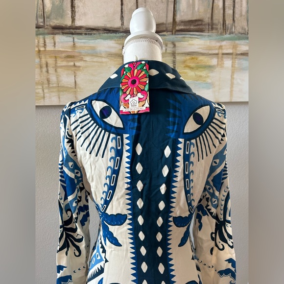 Anthropologie farm rio long sleeve blazer dress - Picture 6 of 7